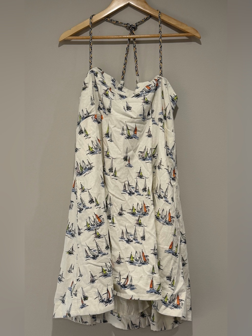 Maeve Linen Blend Mini Dress